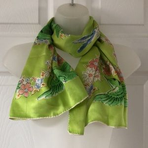 Vintage Baar & Beards Hand Rolled Pure Silk Scarf 34 X 34 Occupied Japan. 1940’s